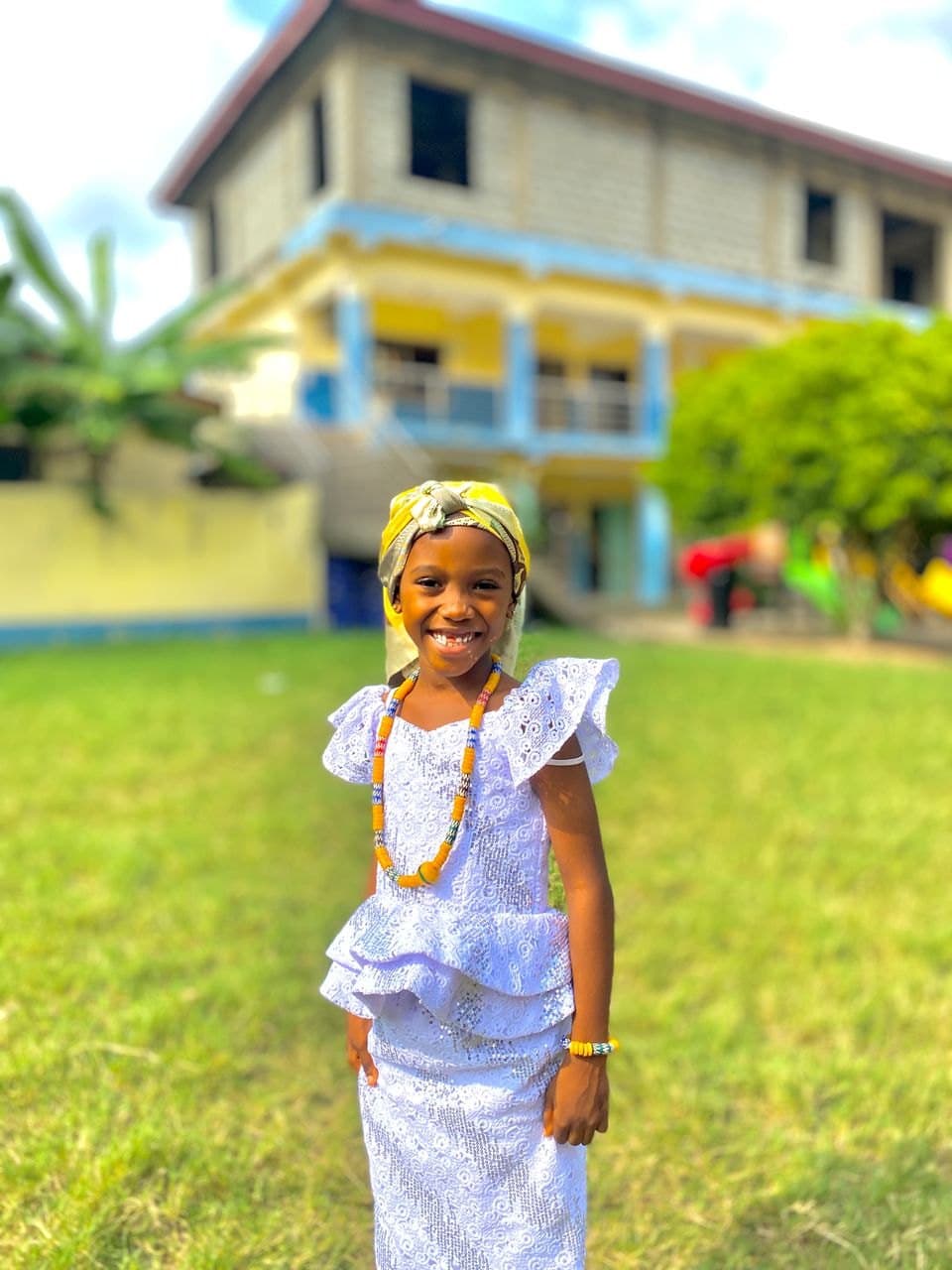 Learner dressed for a cultural day celebration