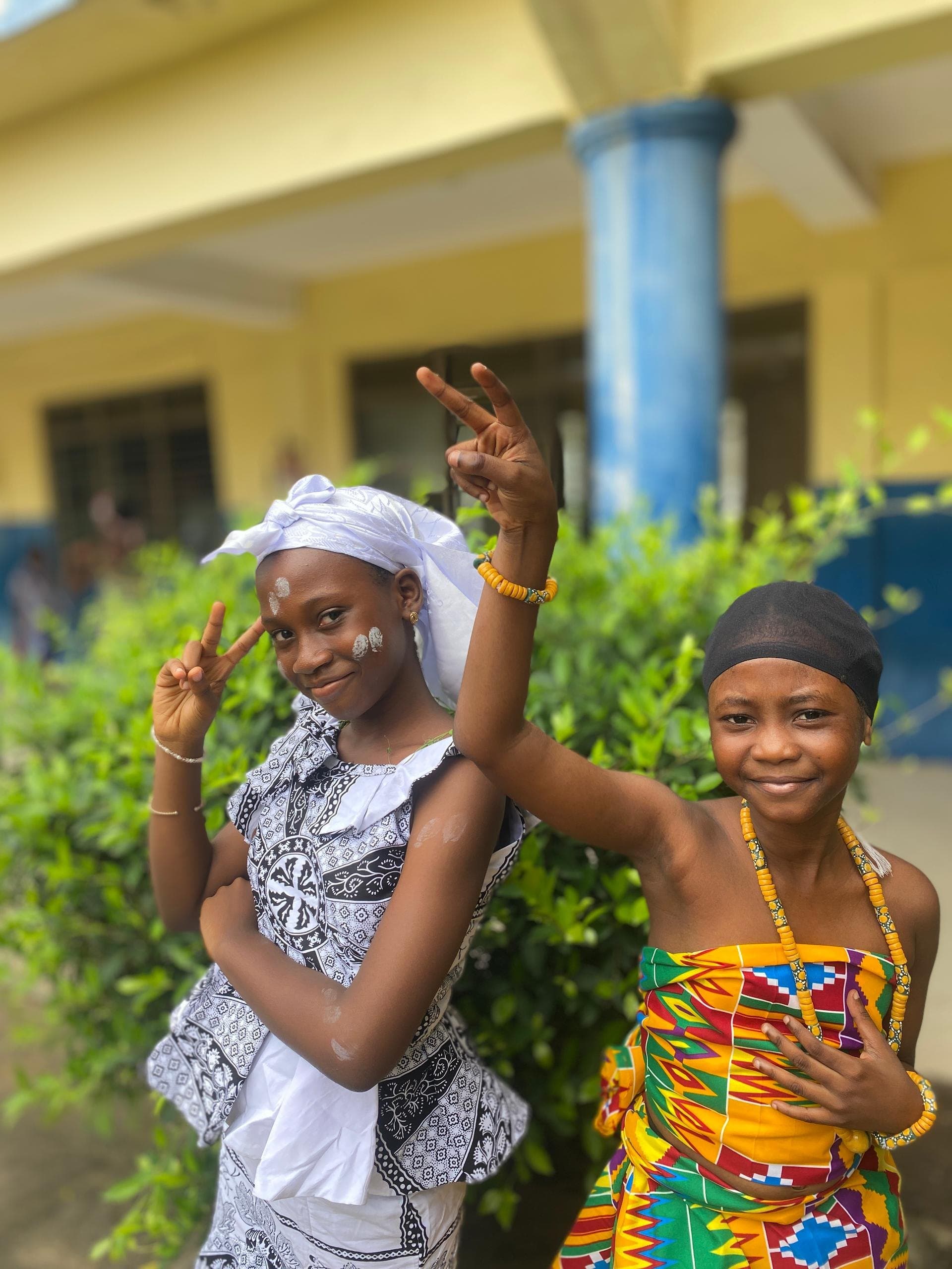 Learners dressed for a cultural day celebration