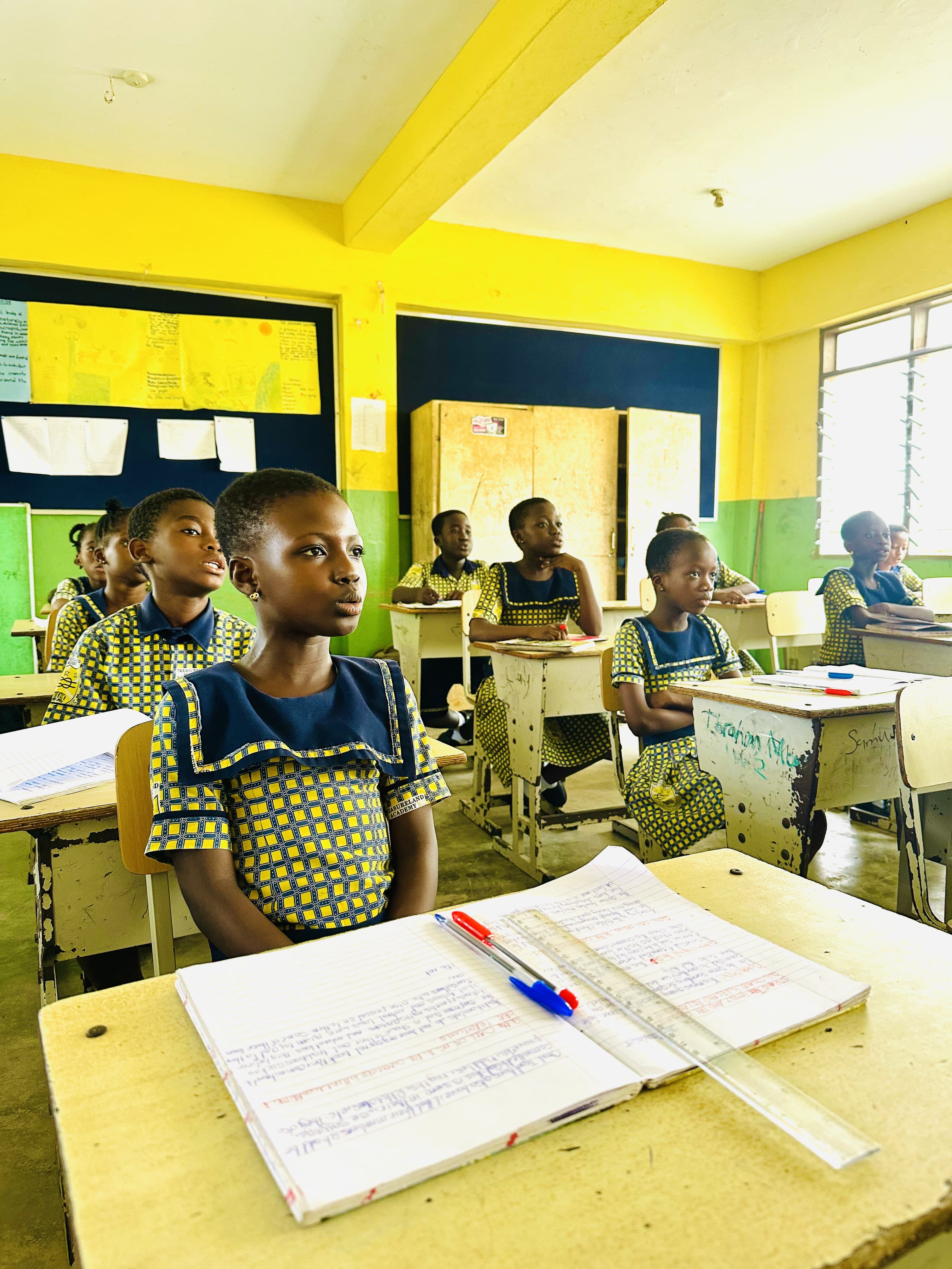 Learners seated in a Treasureland Academy classroom