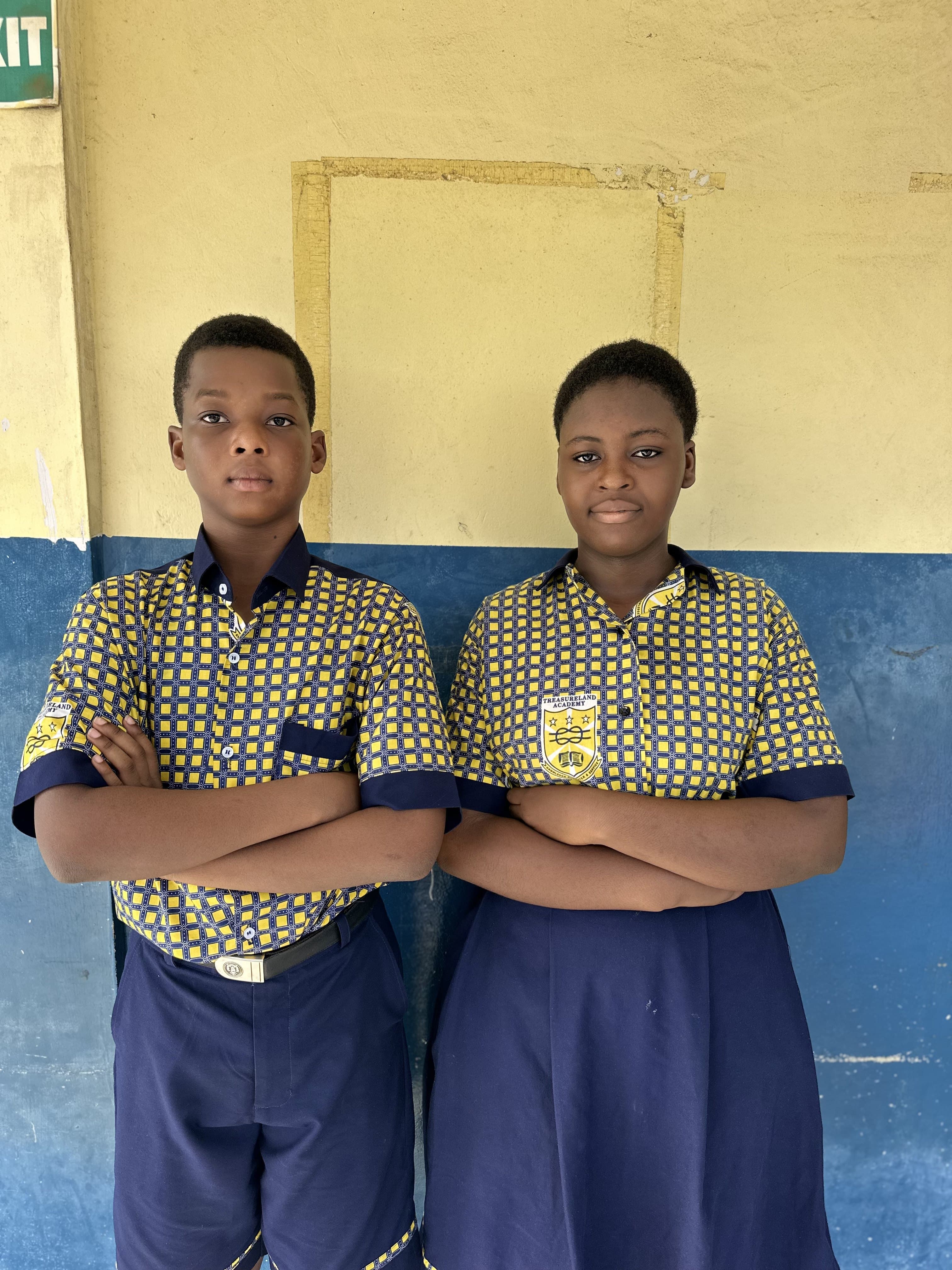 Treasureland Academy learners in school uniform