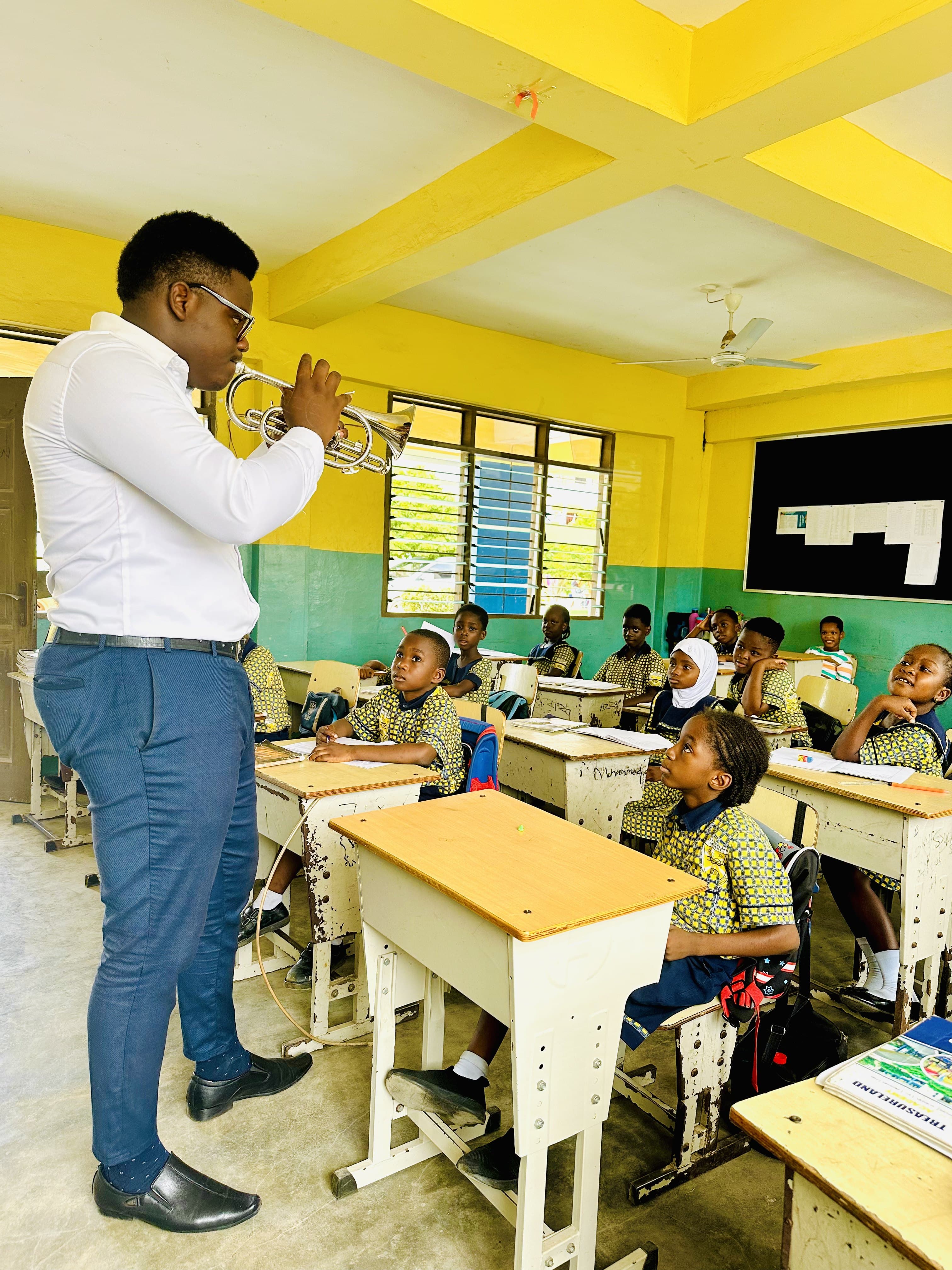 Teacher leading a classroom lesson