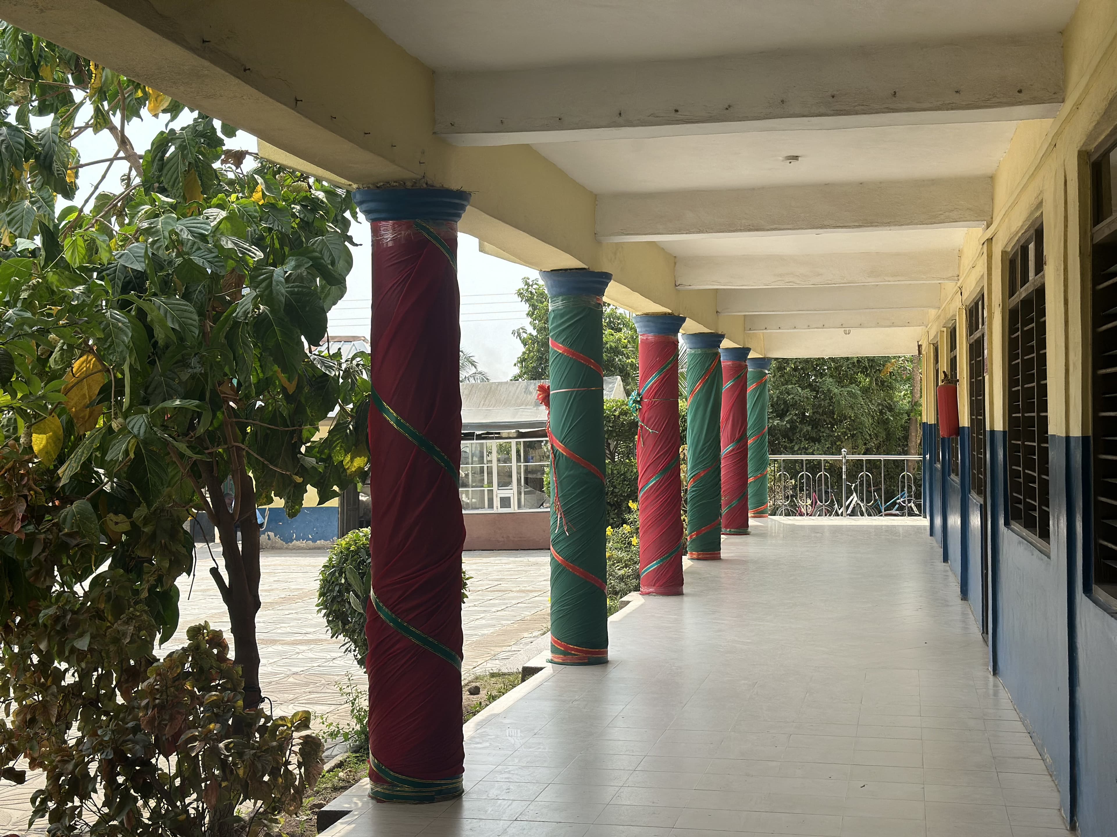 Treasureland Academy shaded walkway