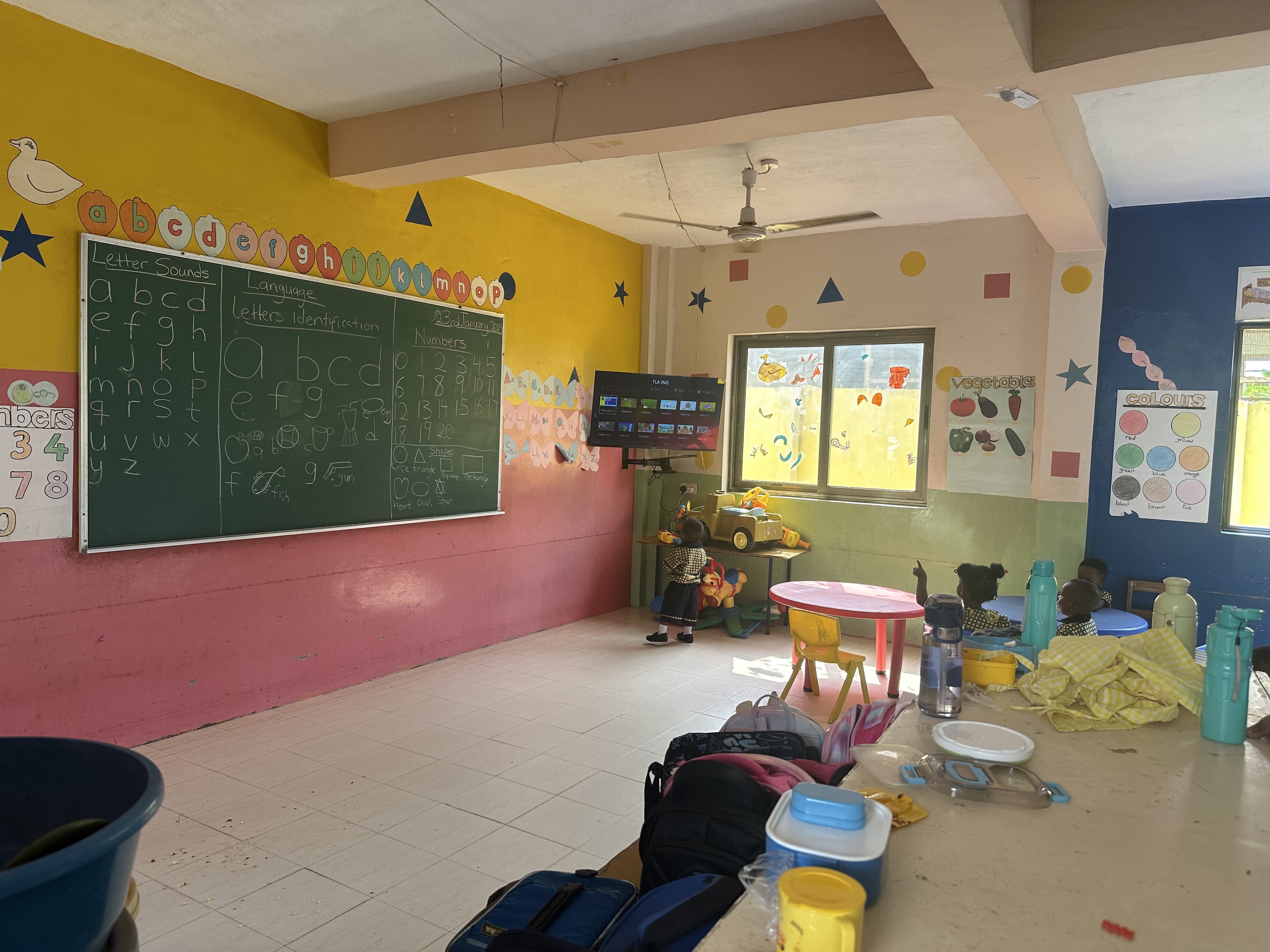 Montessori learning area at Treasureland Academy